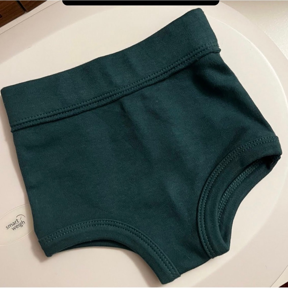 Kate Quinn Bummies Bloomers 0-3m Cotton Teal/Dark Green